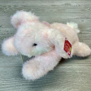 Vintage Gund Bumper the Pink Bunny Rabbit 10in Plush Stuffed Baby Animal Toy NWT